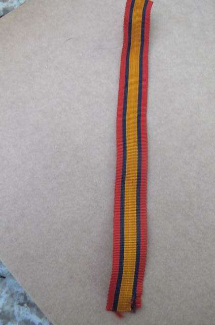 Commonwealth Countries -Boer War - Miniature Queens Medal Ribbon 15 cms.